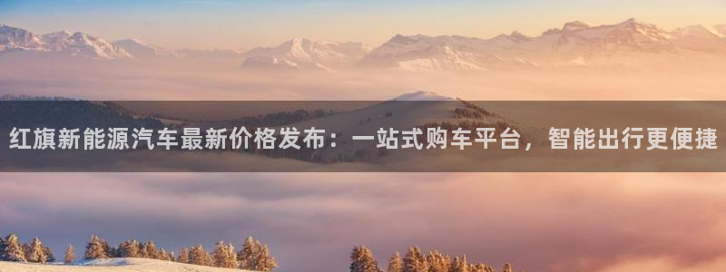 新宝gg刷流水：红旗新能源汽车最新价格发