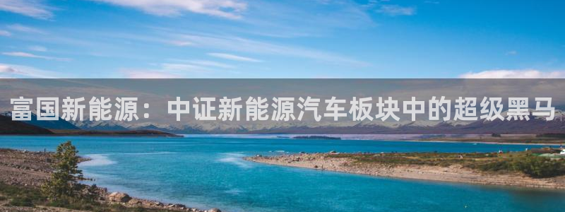 新宝gg账户注册:富国新能源:中证新能源汽车板块中的超级黑马