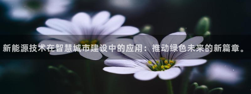 新宝时gg:新能源技术在智慧城市建设中的应用:推动绿色未来的