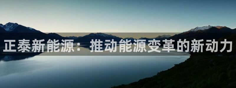 新宝GG创造奇：正泰新能源：推动能源变革