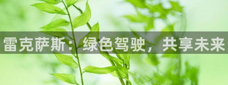 新宝gg龙虎规则:雷克萨斯:绿色驾驶,共享未来